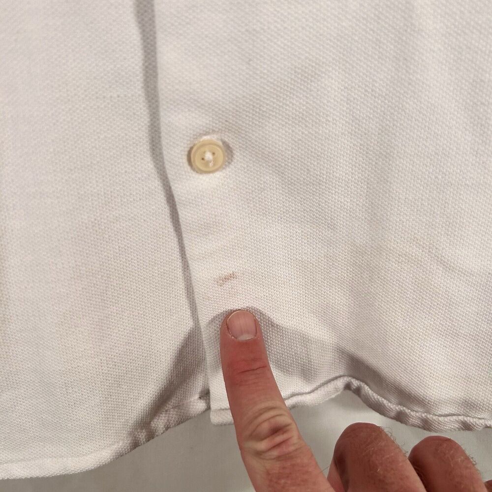 Armani Exchange Shirt Men's Large White Long Sleeve Button Up Regular Cotton - Picture 6 of 12
